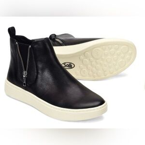 Söfft AQUA Britton Zip Waterproof Black‎ Italian Leather Ankle Boots